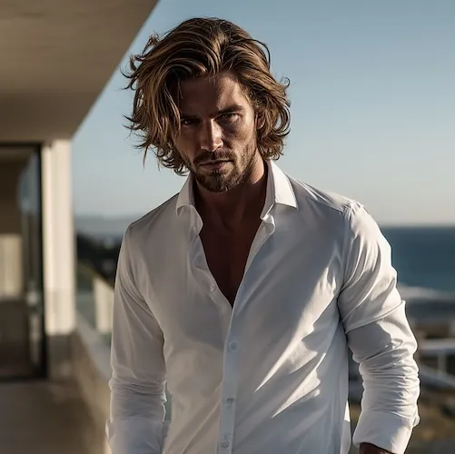 Darstellung der fiktiven Romanfigur Tarek Anderson, Architekt – Küstenkomplizen
